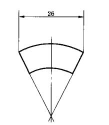 图6 标注弦长的尺寸界线画法