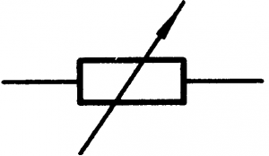 可变电阻器图形符号